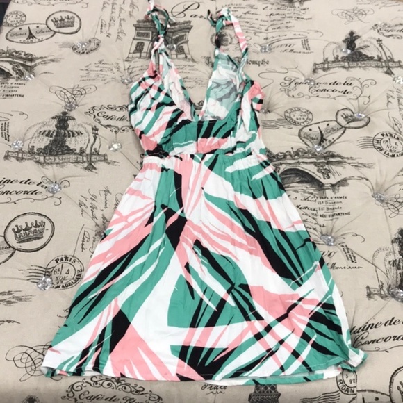 The Bikini Lab Sonic Boom PalmPrint Cover-Up Dress - Picture 3 of 5